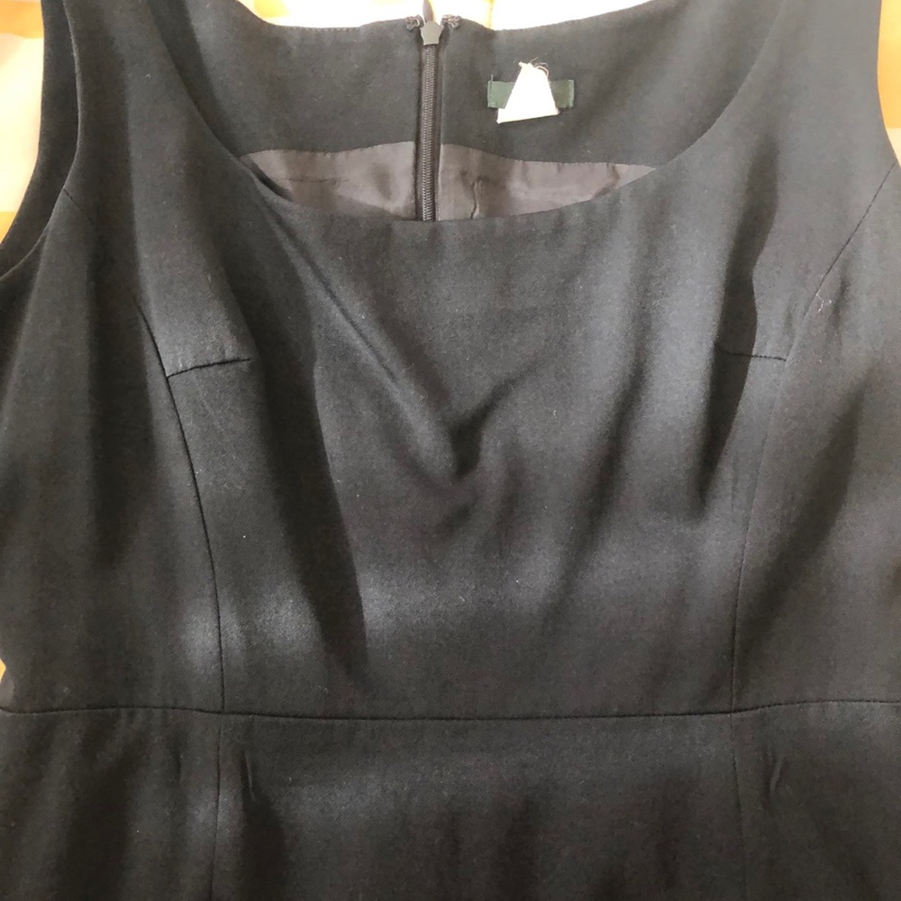 💯% wool J. Crew little black dress midi Sz. 6 - Picture 4 of 6